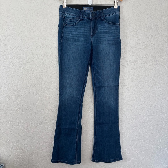 Democracy Denim - Democracy Women's SZ 4 Ab Solution Mid Rise Stretch Dark Denim Boot Cut Jeans